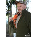 Blouson polaire réversible camouflage orange