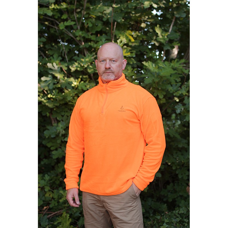 Sweat polaire Orange fluo