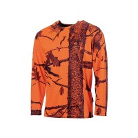 Tshirt manches longues orange camo Treeland