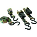 Sangles à cliquet camo/ratchet tie Down HME (x 2)