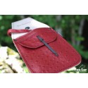 Carquois Neet T-PQ 2 Cuir d´autruche rouge