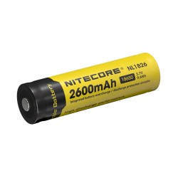 ACCU Format 18650 Li-ion Nitecore 2600 mAh 3.7V