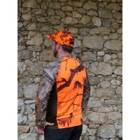 Tshirt manches longues camo orange